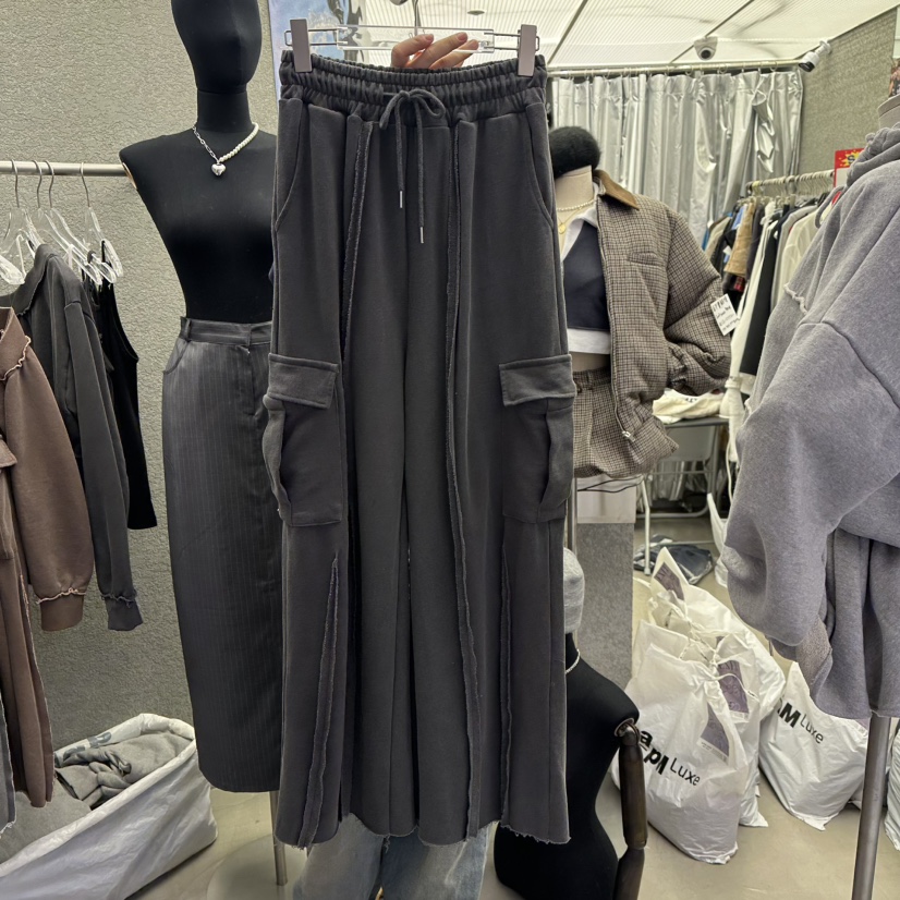 EXIT東大門實拍女裝新品熱賣推薦時尚休閑25春夏人氣休閑褲EXIT休閑褲圖色3