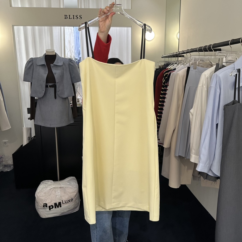 BLISS韓國代購女裝新品25春夏熱賣真品推薦人氣休閑職業連衣裙BLISS連衣裙