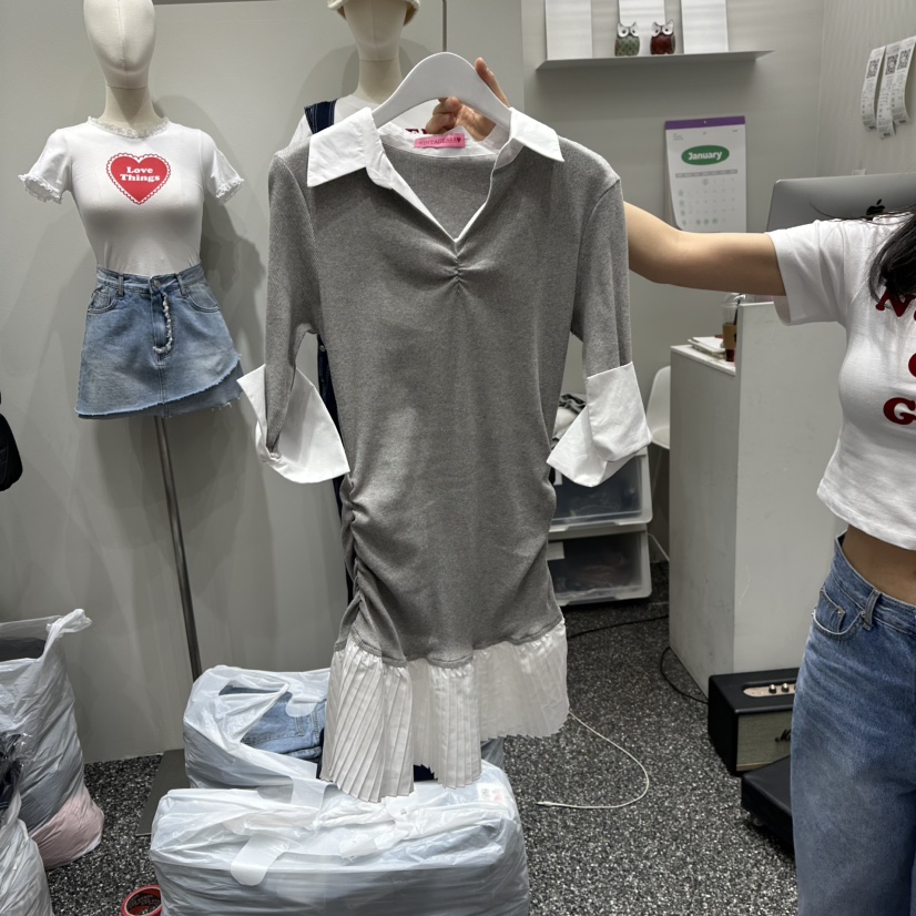 VINTAGE 888東大門實拍女士新品真品熱賣時尚推薦休閑連衣裙VINTAGE888/TRIPLE EIGHT連衣裙