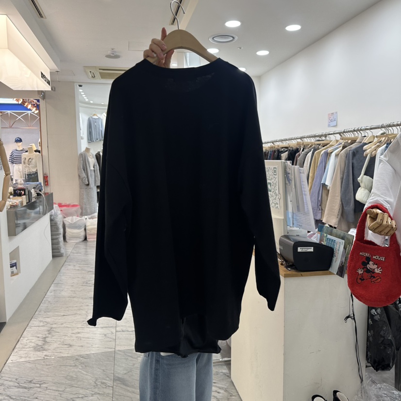 DELIGHT-L韓國直郵女裝新品時尚休閑人氣職業25春夏長袖T恤DELIGHT長袖T恤
