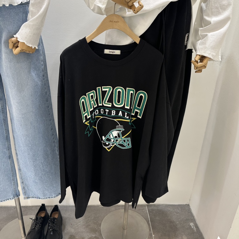 DELIGHT-L韓國直郵女裝新品時尚休閑人氣職業25春夏長袖T恤DELIGHT長袖T恤圖色2