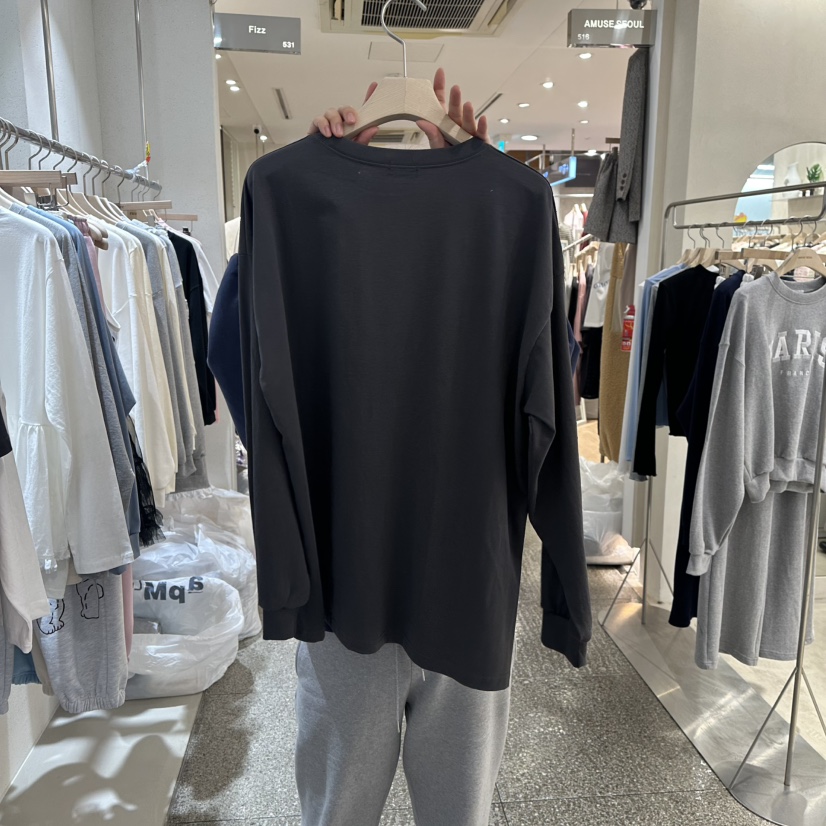 FIZZ韓國直郵女裝新品職業人氣真品熱賣時尚推薦25春夏長袖T恤FIZZ長袖T恤
