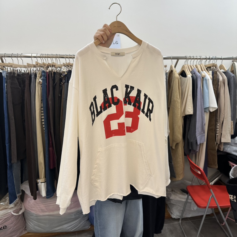 DELIGHT-L韓國直郵東大門實拍女裝新品25春夏休閑職業長袖T恤DELIGHT長袖T恤