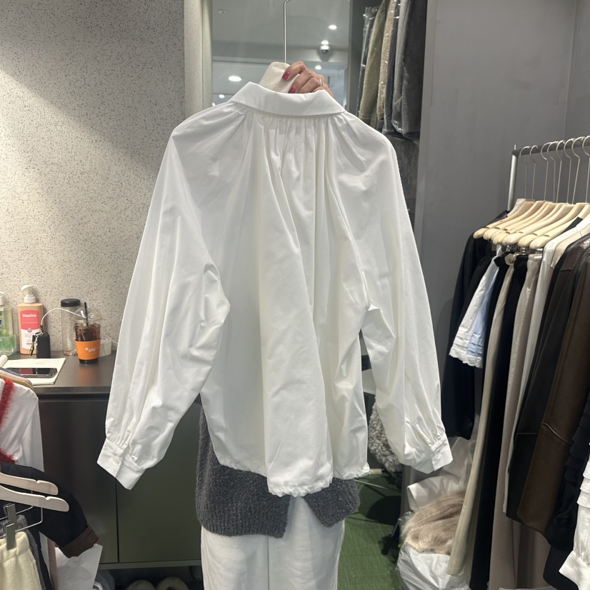 AMOEBA韓國直郵東大門代購女裝新品25春夏人氣時尚襯衫蕾絲衫AMOEBA襯衫/蕾絲衫