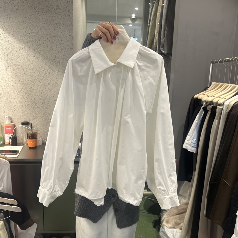 AMOEBA韓國直郵東大門代購女裝新品25春夏人氣時尚襯衫蕾絲衫AMOEBA襯衫/蕾絲衫圖色1