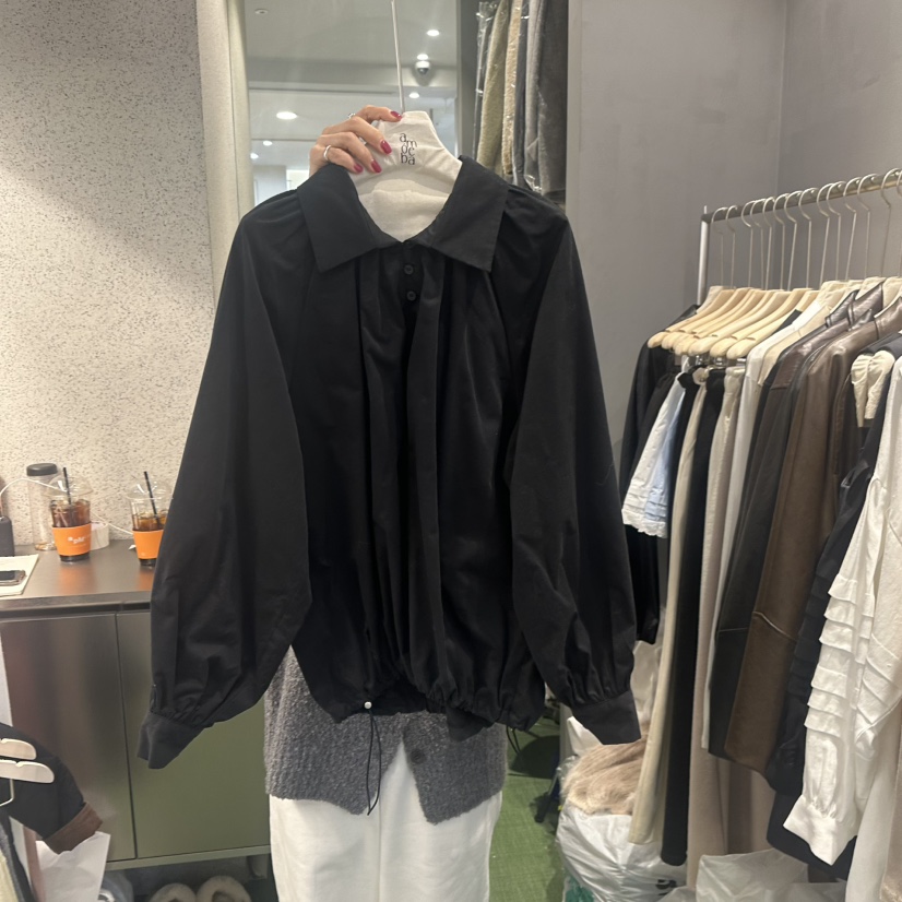 AMOEBA韓國直郵東大門代購女裝新品25春夏人氣時尚襯衫蕾絲衫AMOEBA襯衫/蕾絲衫圖色2