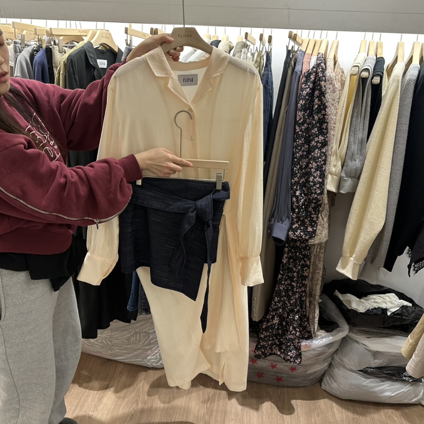 FLIPAR韓國直郵東大門實拍女裝新品人氣職業推薦短裙含腰帶FLIPAR短裙