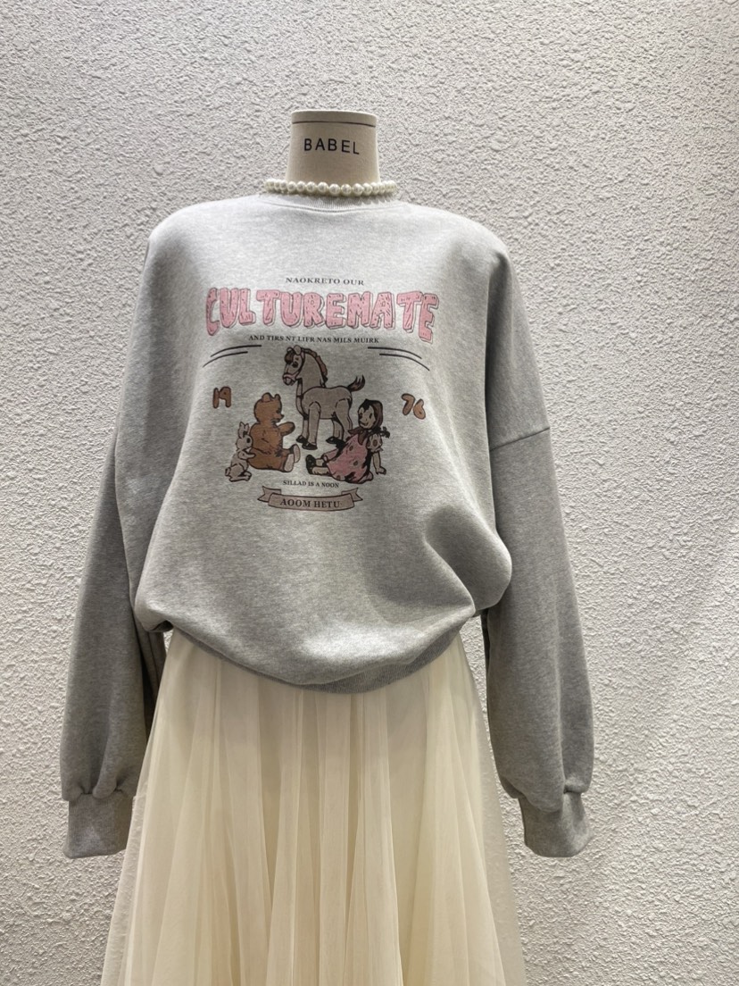BABEL韓國直郵東大門代購女裝新品25春夏25春季推薦熱賣衛衣BABEL衛衣