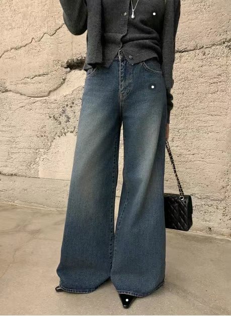 WIZ2東大門直郵女裝新品真品人氣休閑職業熱賣25春夏牛仔褲WIZ2牛仔褲