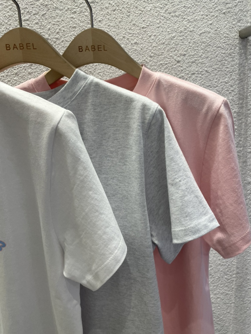 BABEL韓國直郵女裝新品休閑職業推薦25春夏熱賣真品時尚T恤BABELT恤