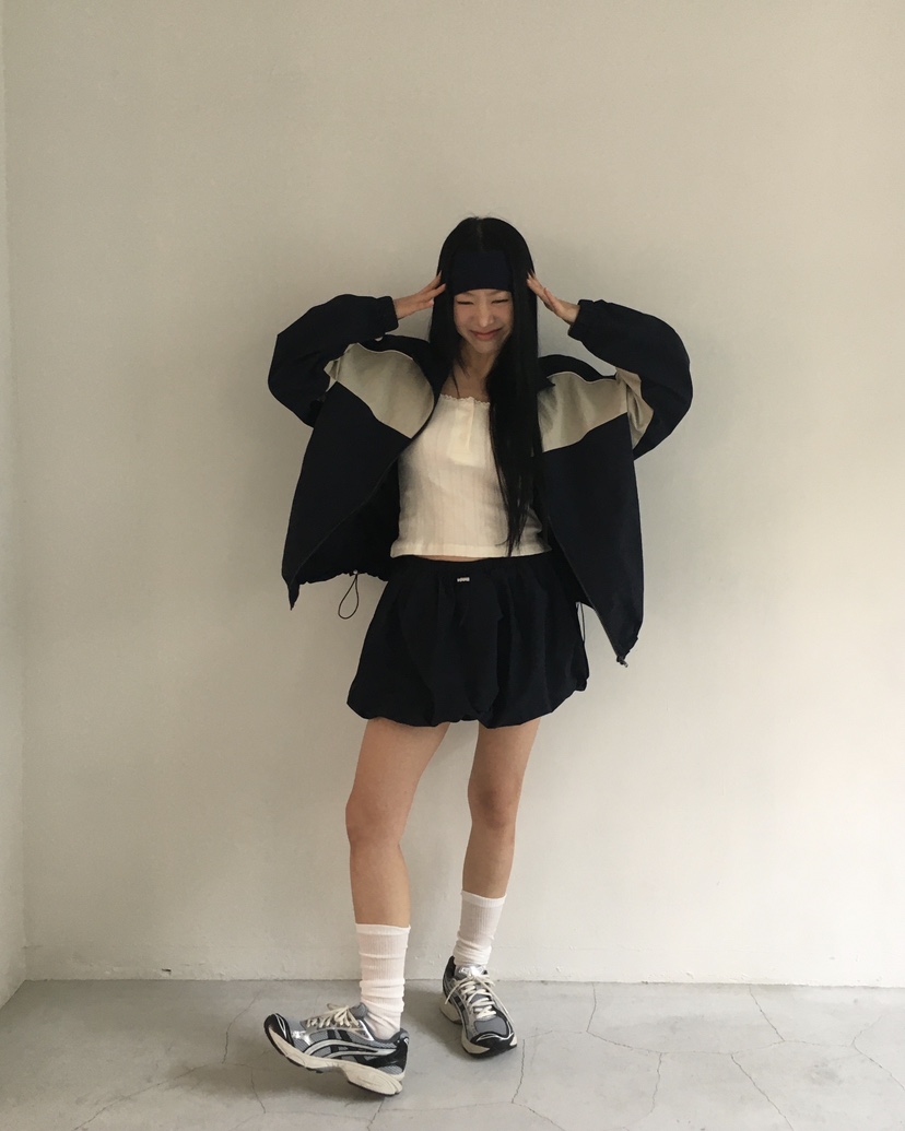 LOVE MOMENT東大門實拍女裝新款職業真品人氣休閑短裙連帽LOVE MOMENT短裙