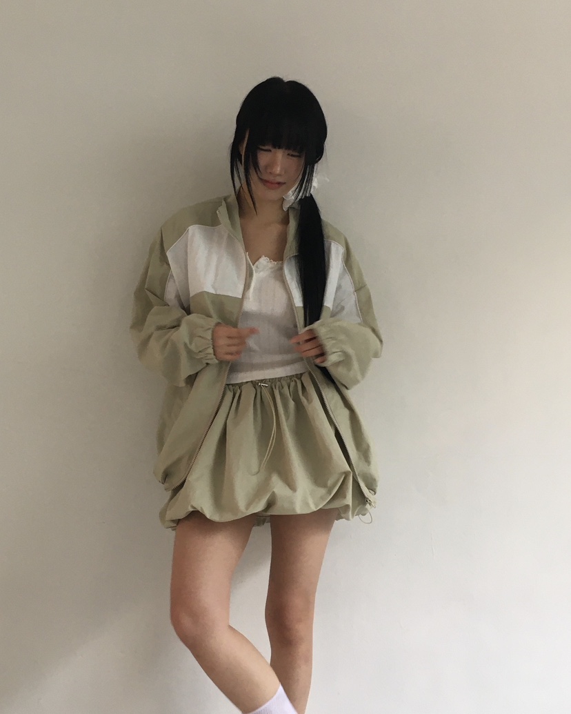 LOVE MOMENT東大門實拍女裝新款職業真品人氣休閑短裙連帽LOVE MOMENT短裙