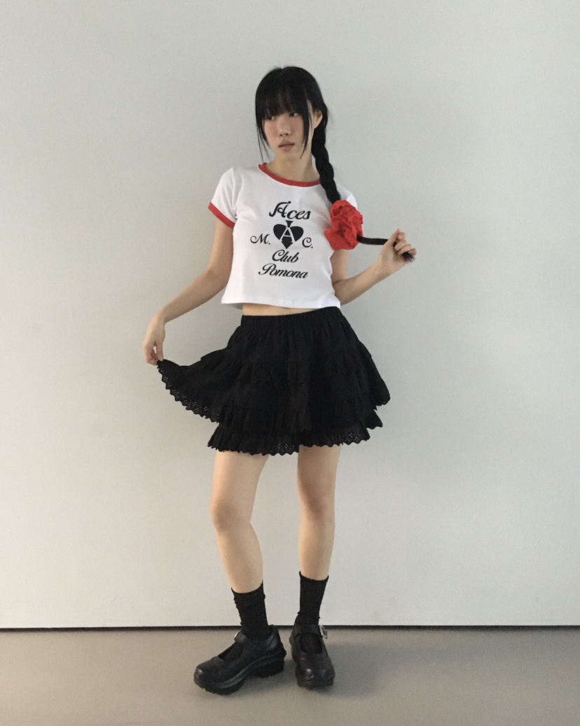LOVE MOMENT東大門直郵女士新品職業25春夏人氣推薦裙褲蕾絲LOVE MOMENT裙褲