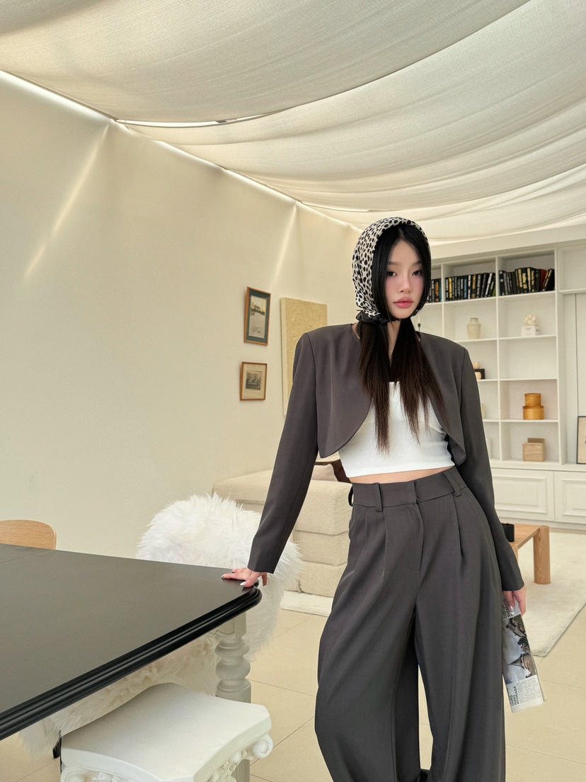 FOUREIGHT東大門實拍女裝新款職業人氣時尚休閑真品25春夏夾克FOUR EIGHT夾克