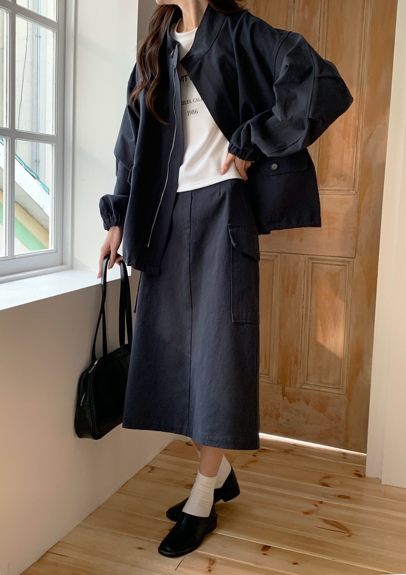BOUND.A韓國直郵女裝新品真品熱賣25春夏休閑半身裙中短裙BOUND.A半身裙/中短裙