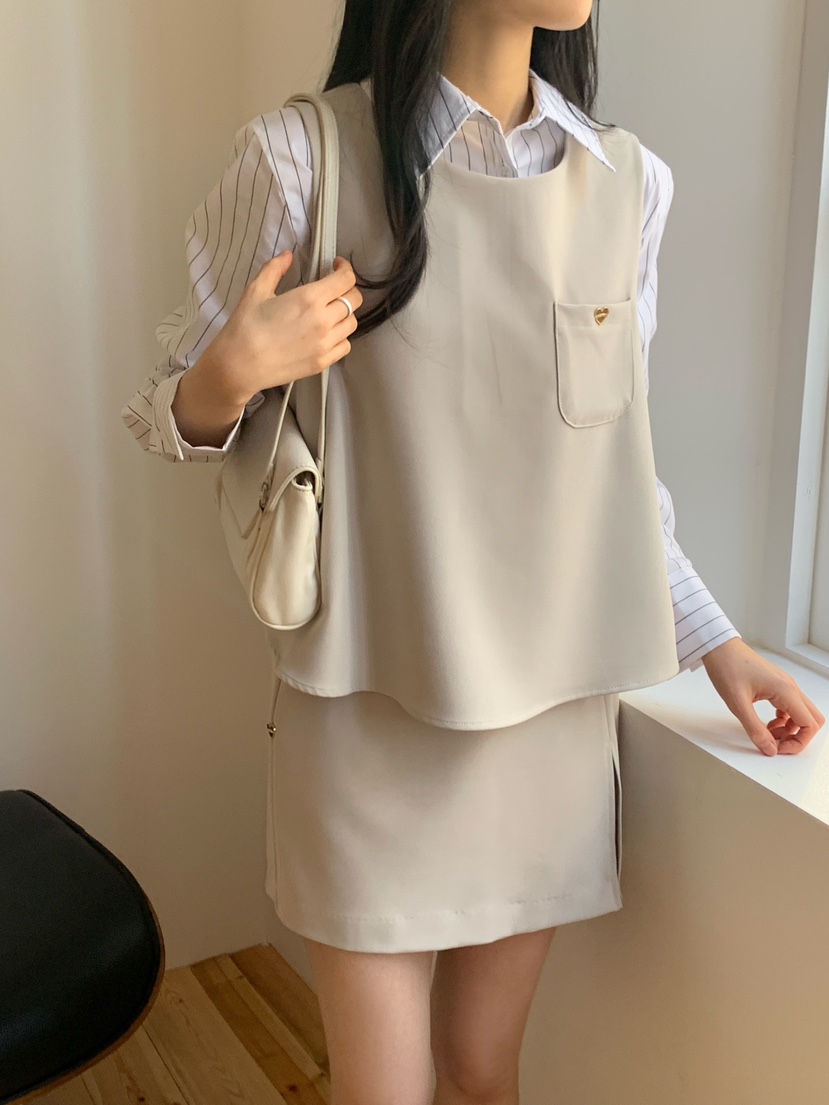 BOUND.A韓國直郵女士新款時尚職業休閑推薦25春夏吊帶背心BOUND.A吊帶/背心