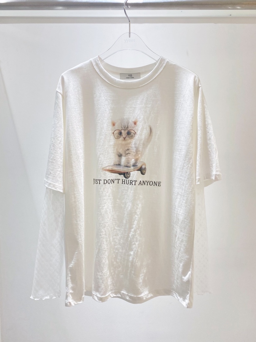 YES韓國代購女裝新款時尚職業推薦真品休閑25春夏人氣熱賣T恤YEST恤圖色1
