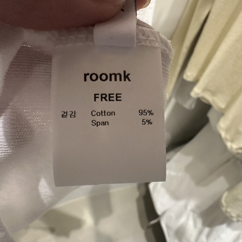 ROOM K-P直郵韓國代購女裝新品人氣25春夏25春季真品長袖T恤ROOM K長袖T恤