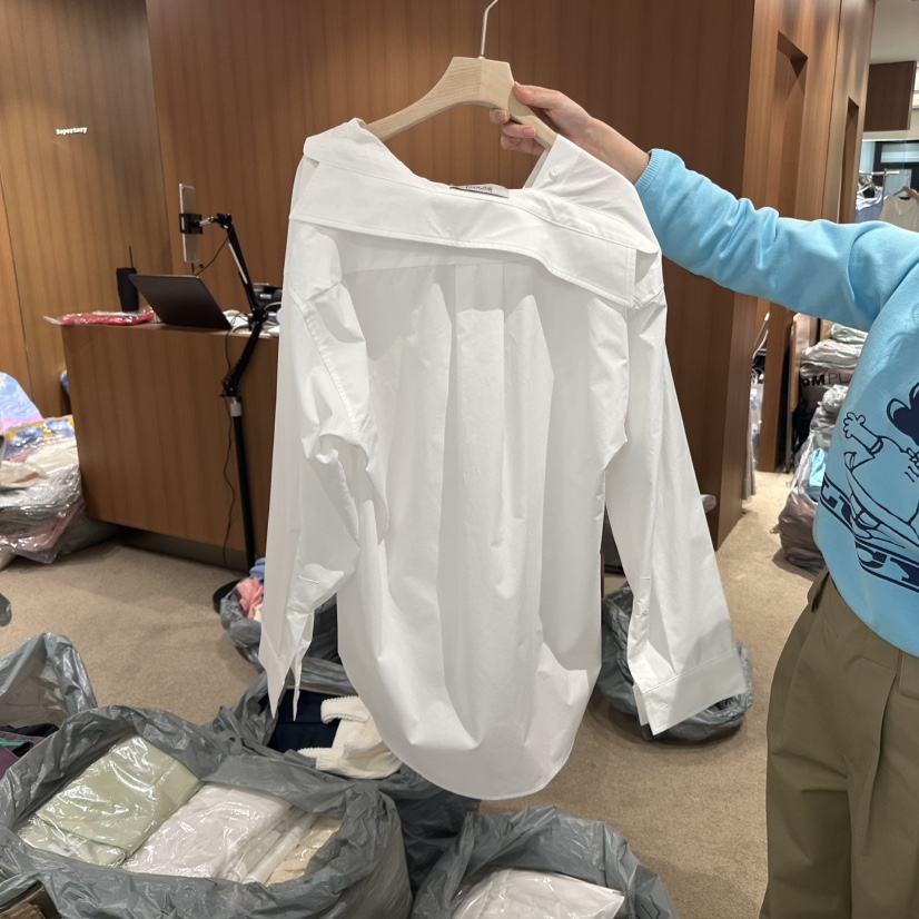 REPERTORY韓國直郵東大門實拍女裝新款時尚推薦25春季襯衫蕾絲衫REPERTORY襯衫/蕾絲衫