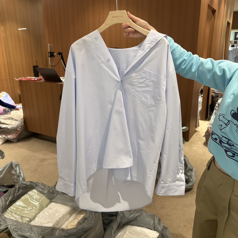 REPERTORY韓國直郵東大門實拍女裝新款時尚推薦25春季襯衫蕾絲衫REPERTORY襯衫/蕾絲衫圖色2