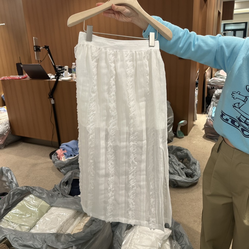 REPERTORY直郵韓國代購女裝新品真品職業休閑推薦25春季長裙REPERTORY長裙