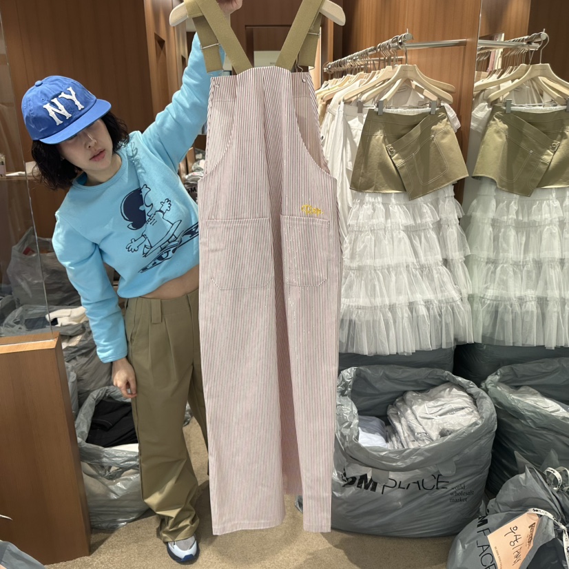 REPERTORY韓國直郵女裝新款職業時尚熱賣人氣25春季25春夏背帶褲REPERTORY背帶褲