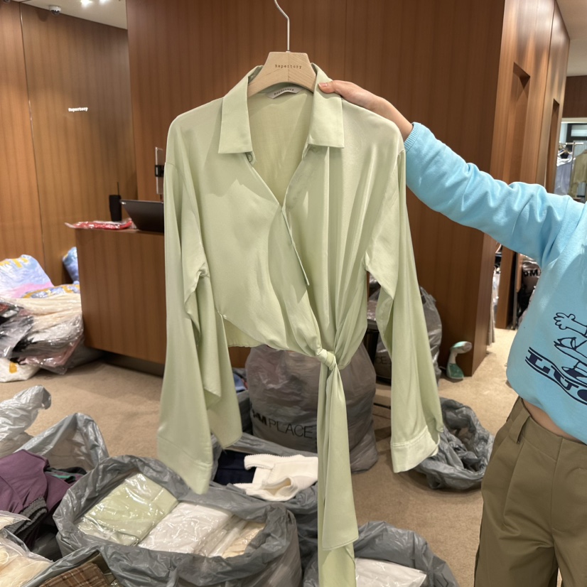 REPERTORY東大門直郵女裝新款熱賣真品人氣職業休閑襯衫蕾絲衫REPERTORY襯衫/蕾絲衫圖色2