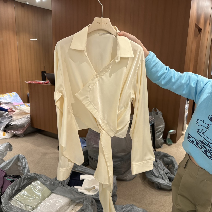 REPERTORY東大門直郵女裝新款熱賣真品人氣職業休閑襯衫蕾絲衫REPERTORY襯衫/蕾絲衫圖色3