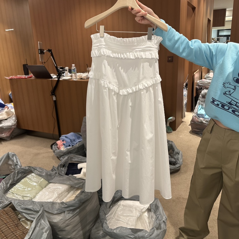 REPERTORY東大門實拍女士新款時尚人氣休閑25春夏真品熱賣長裙REPERTORY長裙