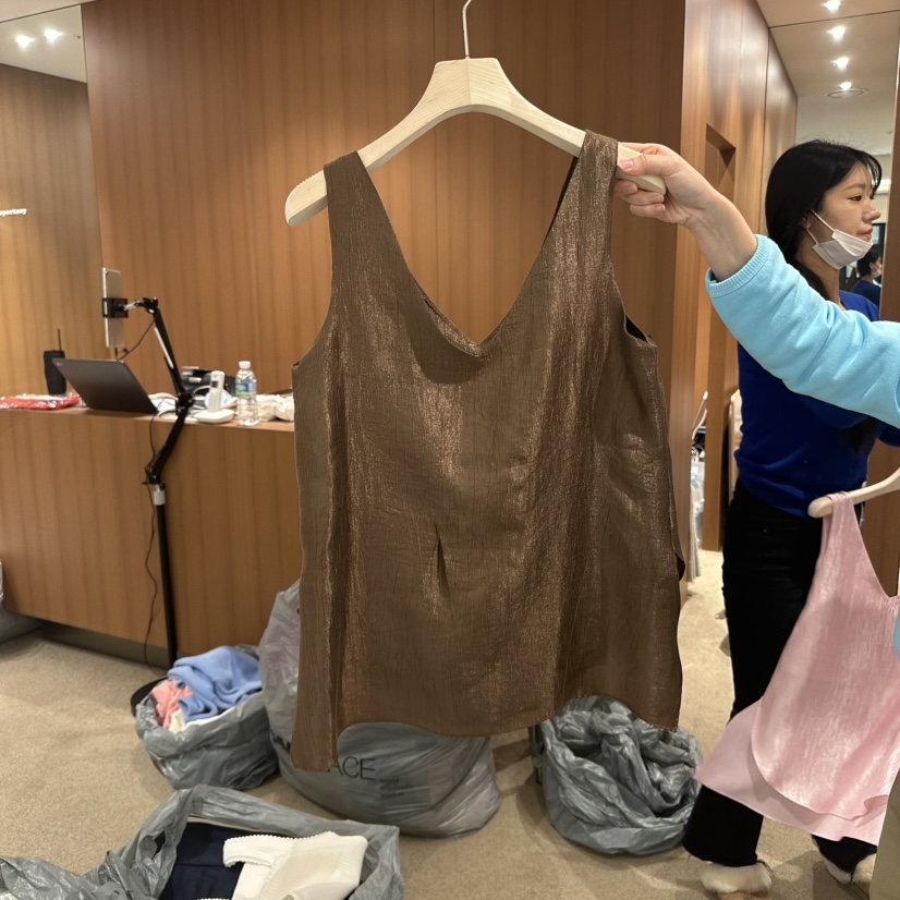 REPERTORY東大門代購女裝新品25春夏時尚人氣職業熱賣吊帶背心REPERTORY吊帶/背心