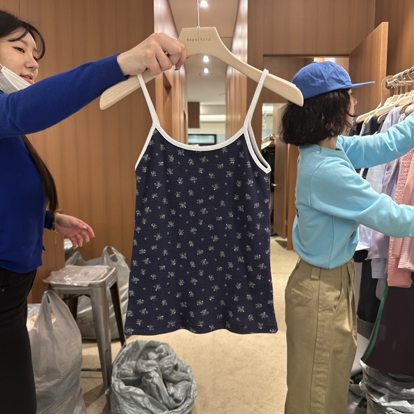 REPERTORY韓國直郵女士新品25春夏人氣職業真品熱賣吊帶背心REPERTORY吊帶/背心圖色2