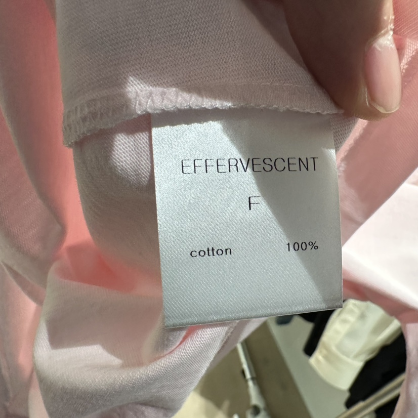 EFFERVESCENT韓國直郵東大門實拍女裝新款25春夏休閑推薦T恤evc/effervescentT恤