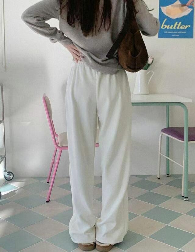 KKANNJUU韓國直郵東大門實拍女裝新品人氣熱賣職業25春夏休閑褲KKAMJUU休閑褲