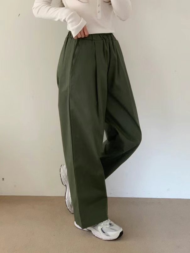 WOO SUNG直郵韓國代購女裝新品推薦時尚人氣職業休閑休閑褲WOO SUNG休閑褲