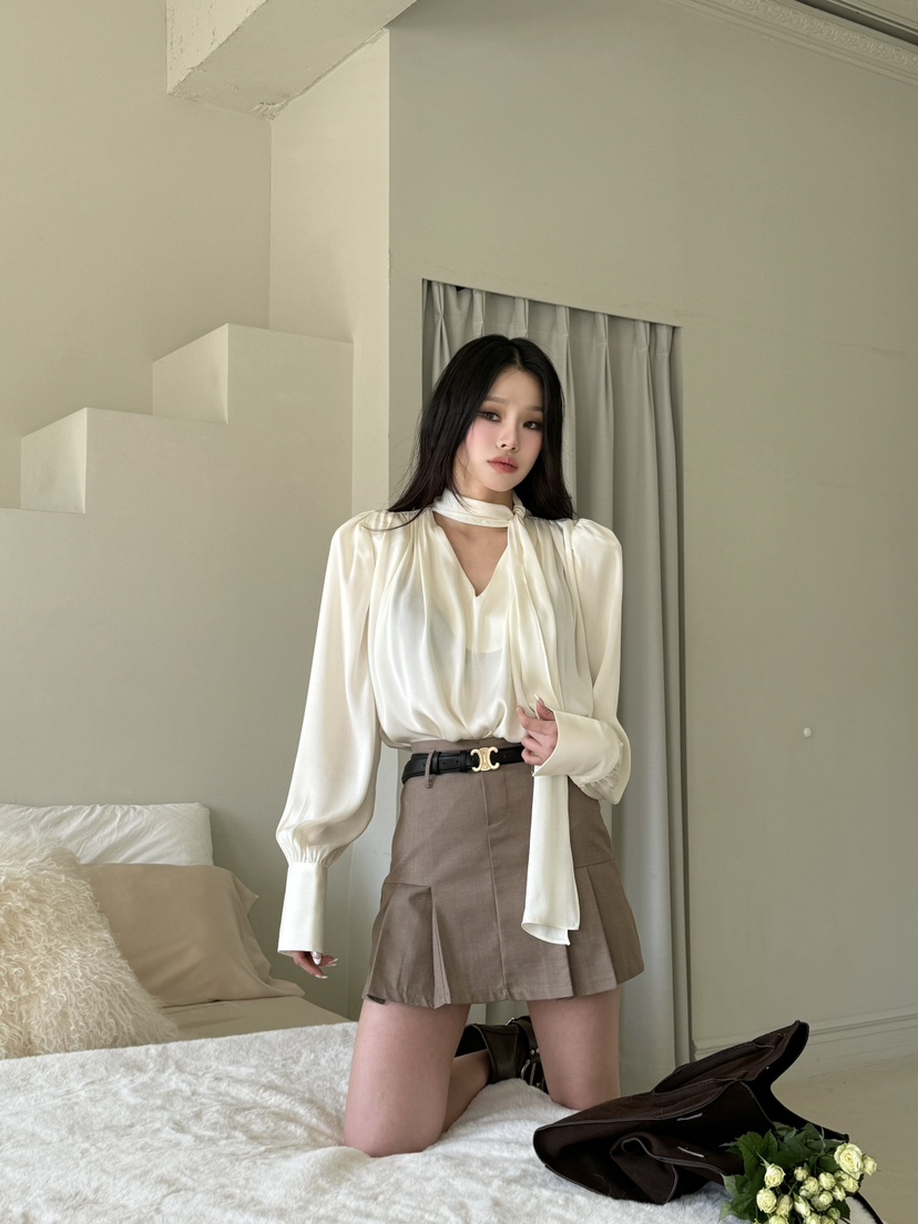 FOUREIGHT直郵韓國代購女裝新品人氣時尚推薦25春夏襯衫蕾絲衫FOUR EIGHT襯衫/蕾絲衫