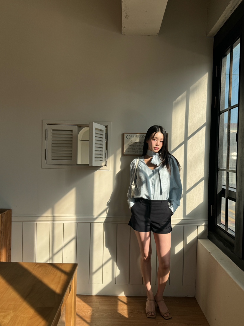 FOUREIGHT韓國直郵女裝新款熱賣推薦時尚人氣襯衫蕾絲衫寬松FOUR EIGHT襯衫/蕾絲衫