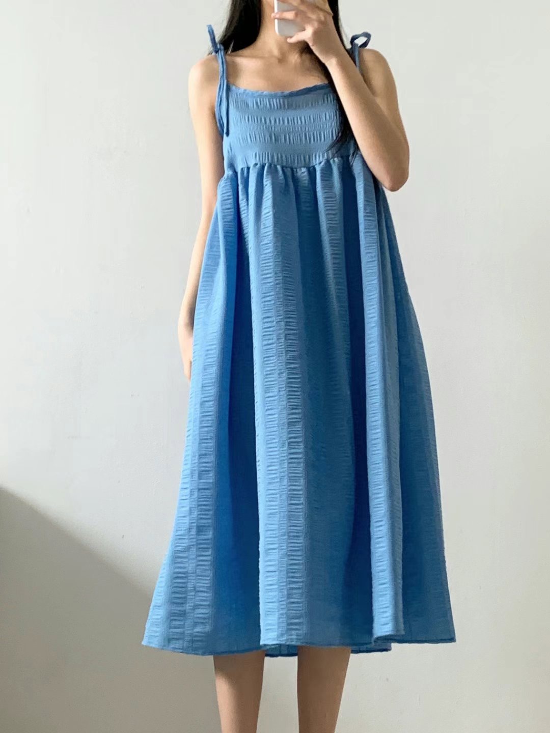 WOO SUNG韓國直郵女裝新品熱賣真品休閑25春夏時尚連衣裙長款WOO SUNG連衣裙圖色2