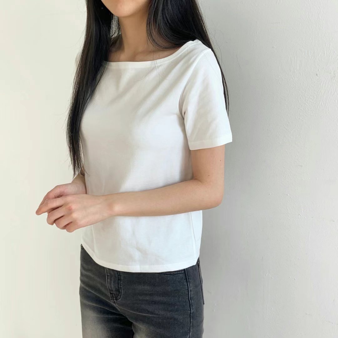 WOO SUNG韓國直郵女裝新款推薦人氣25春夏熱賣時尚T恤莫代爾WOO SUNGT恤