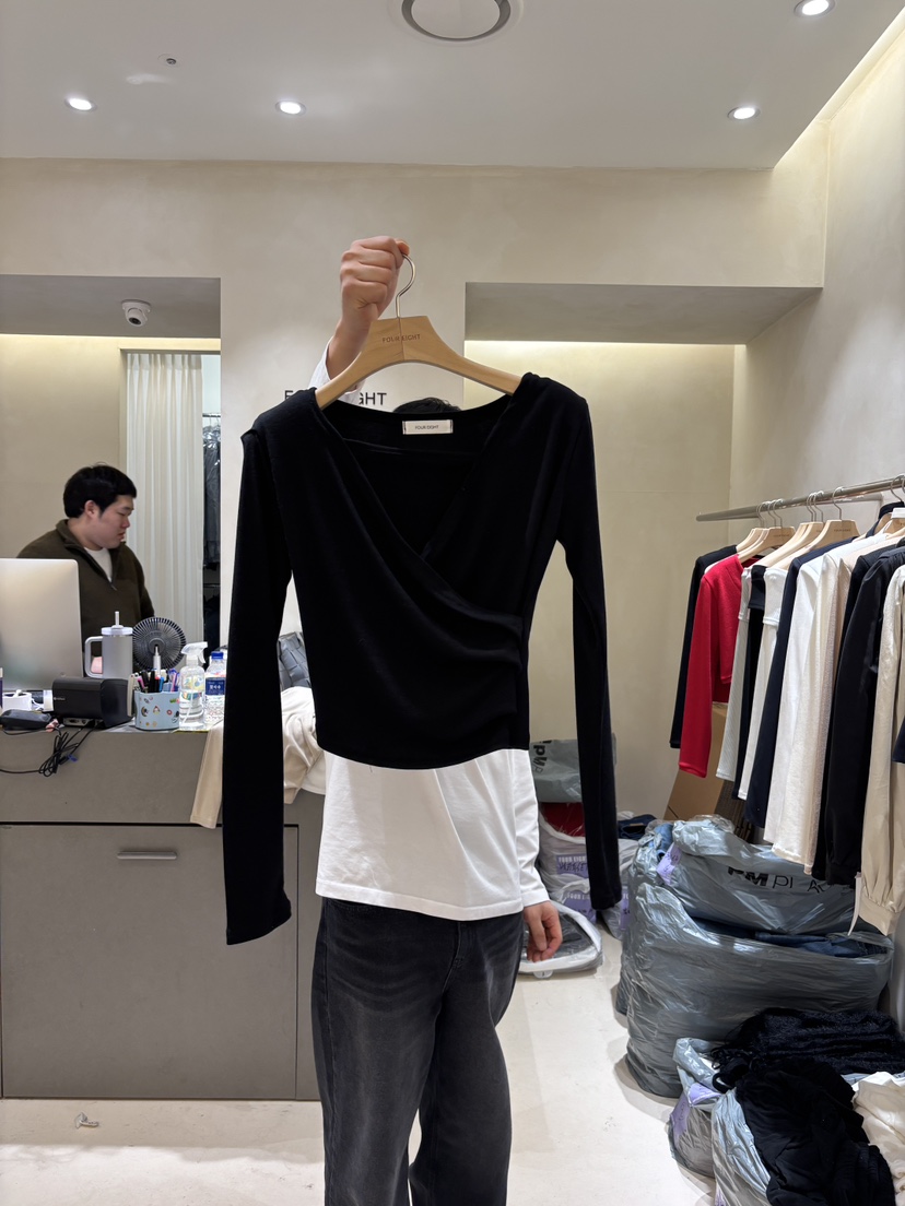 FOUREIGHT直郵韓國代購女裝新品休閑時尚熱賣人氣推薦長袖T恤FOUR EIGHT長袖T恤圖色3