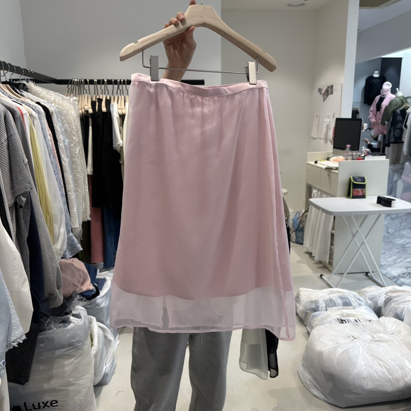 BREAD韓國直郵東大門實拍女裝新品25春夏職業休閑半身裙中短裙BREAD半身裙/中短裙
