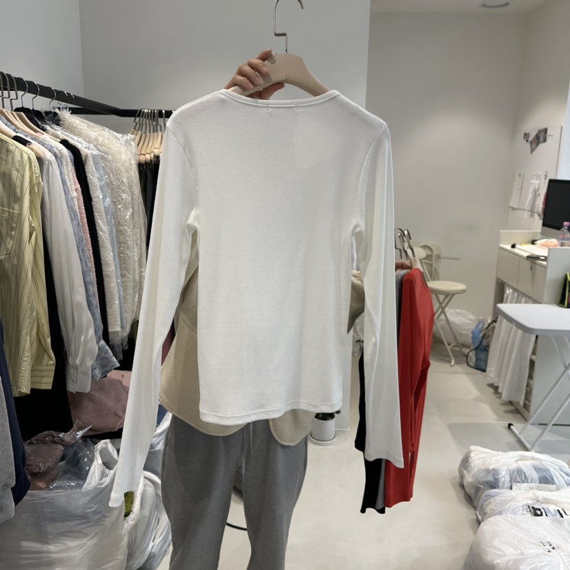 BREAD直郵韓國代購女裝新款真品人氣推薦職業休閑時尚長袖T恤BREAD長袖T恤