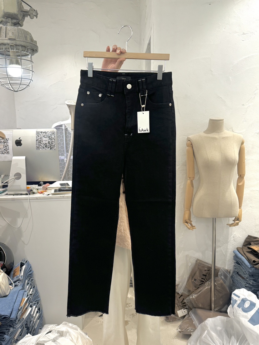 HAWK韓國直郵女裝新品時尚職業熱賣25春夏休閑真品推薦牛仔褲Le Ahicon牛仔褲