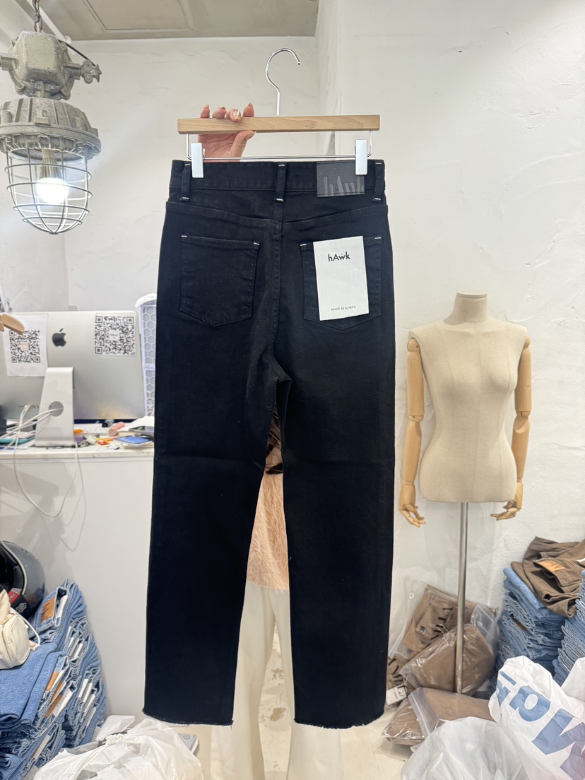 HAWK韓國直郵女裝新品時尚職業熱賣25春夏休閑真品推薦牛仔褲Le Ahicon牛仔褲