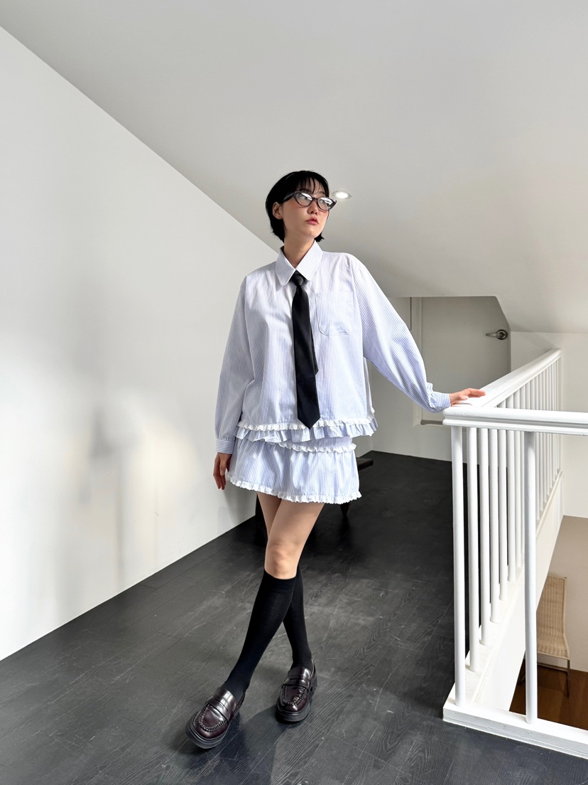 HEYJUDE東大門直郵女裝新款人氣25春夏休閑職業真品熱賣短裙HEYJUDE短裙