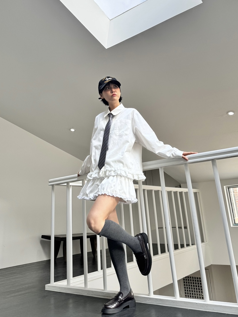 HEYJUDE東大門直郵女裝新款人氣25春夏休閑職業真品熱賣短裙HEYJUDE短裙