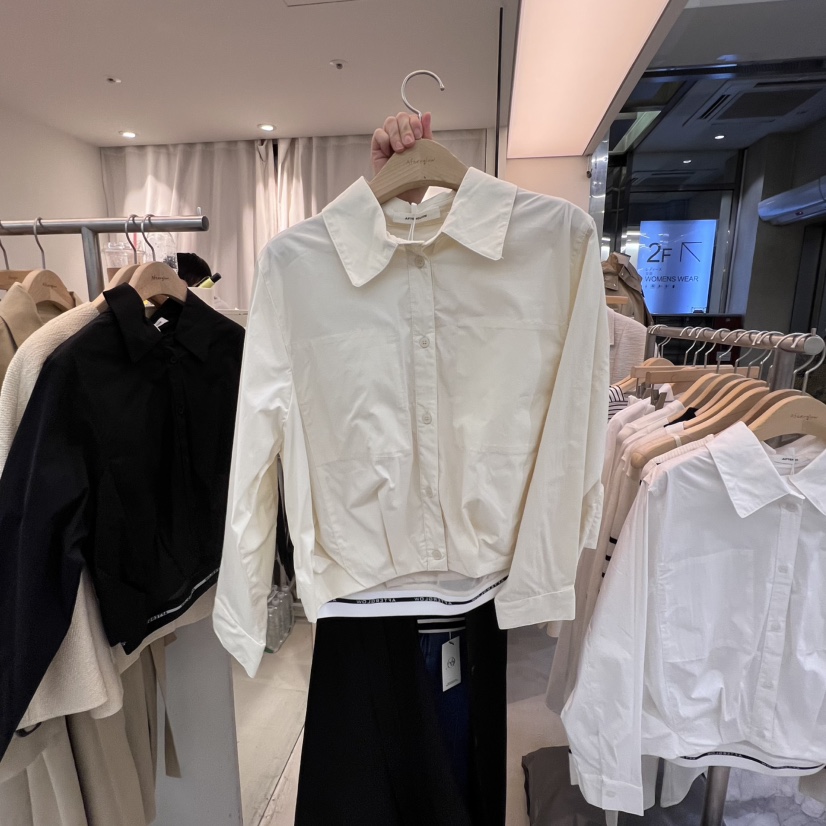 AFTERGLOW韓國代購女士新款職業推薦人氣真品襯衫蕾絲衫雙層AFTERGLOW襯衫/蕾絲衫圖色2