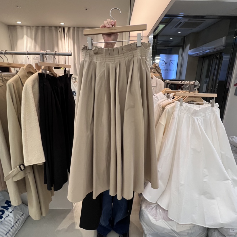 AFTERGLOW直郵韓國代購女裝新品時尚人氣熱賣半身裙中短裙褶皺AFTERGLOW半身裙/中短裙圖色2