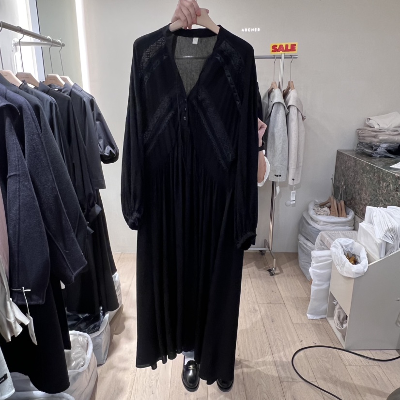 ARCHER直郵韓國代購女裝新品職業真品時尚推薦25春夏連衣裙蕾絲ARCHER連衣裙圖色2
