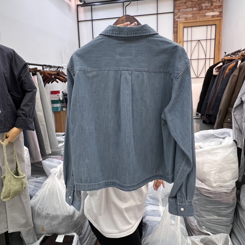 DELI JENNY直郵韓國代購女裝新品熱賣推薦休閑真品襯衫蕾絲衫THERE襯衫/蕾絲衫