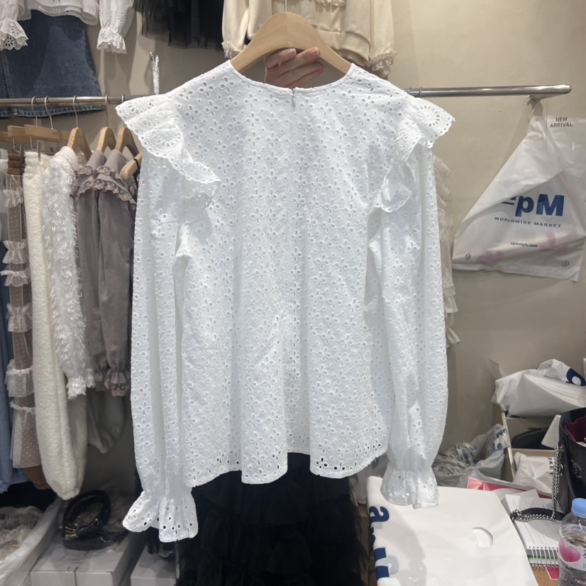 J PEAK/BY FLOW韓國直郵東大門代購女裝新品25春夏襯衫蕾絲衫J PEAK襯衫/蕾絲衫